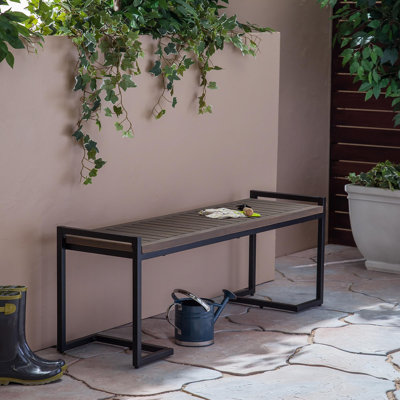Banc en bois et métal Hopkins