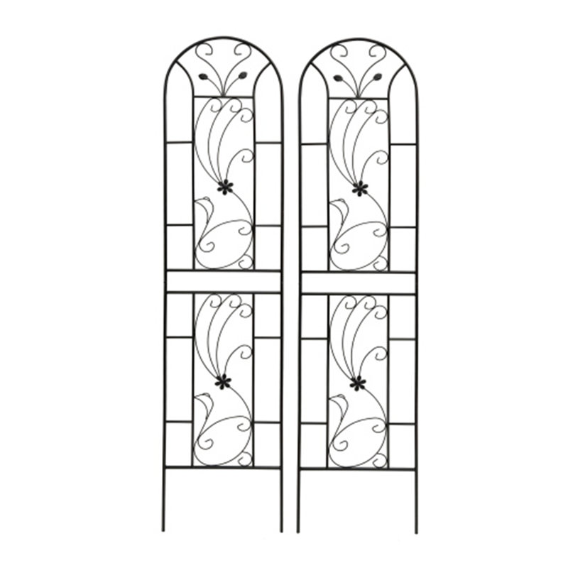 Paquet de 2 treillis de jardin en métal antirouille pour plantes grimpantes