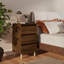Solihull Bed Cabinet with Solid Wood Legs-593630335-650178981