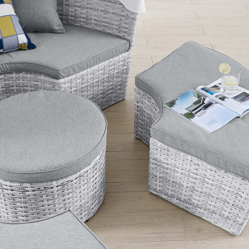 Lit de jour pour patio Scottsdale, gris