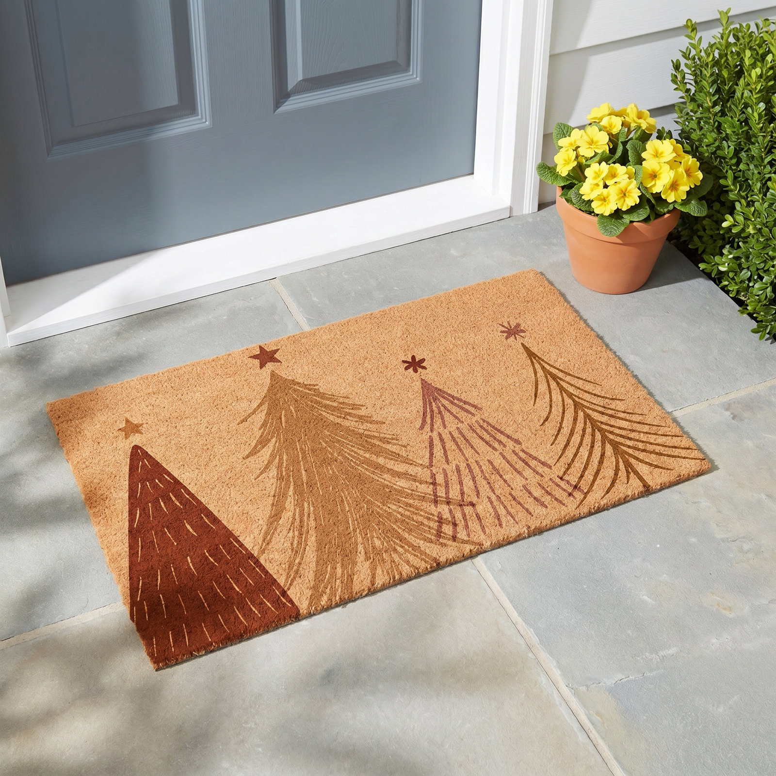 Glendean Non-Slip Christmas Outdoor Doormat, 22" W x 36" L
