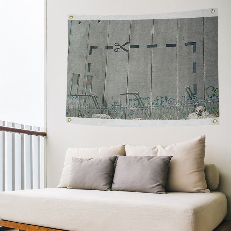 Loom Woven Polyester Tapestry, 50" H x 59" W x 1" D