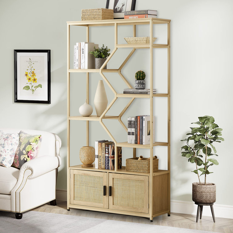 Open Shelf Bookcase Bookshelf 6 Tier Tall Shelves Storage Organizer Large,  74 in