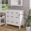 36 po X P 18 po P x 34 po Meuble-lavabo autoportant simple H blanc avec plateau en marbre de culture blanc