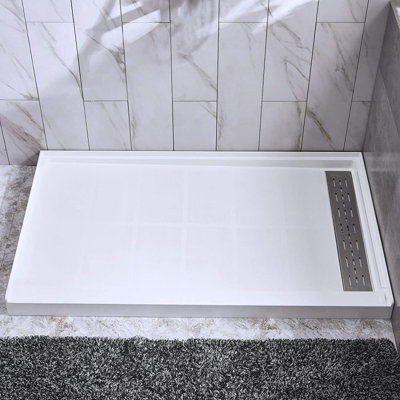 Base de douche à seuil simple X 60 po x P 36 po Xénon