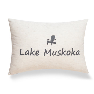 Lakes "Lake Moskoka" Print Pillow Cover