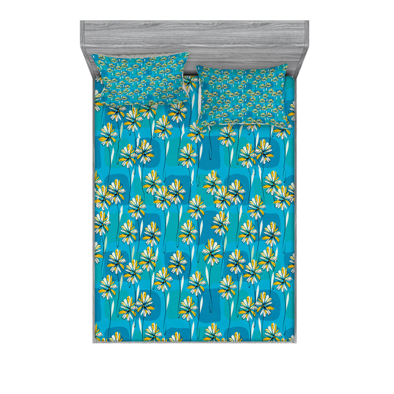 Ensemble de draps Saisy, Ensemble de draps pour lit double avec un drap-hou