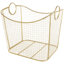 Panier de rangement en métal avec poignées en anneau-2136632272