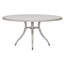 Round Walnut Wood Dining Table-87460366