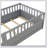 Grey Twin Bed