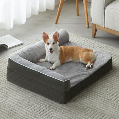 Deonca Orthopedic Fleece Pet Bed