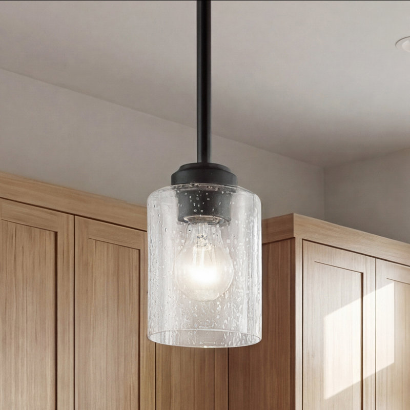Luminaire suspendu cylindrique simple à 1 lumière Winslow