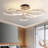 Modern Ceiling Light Fixture,Gold Dimmable Led Ceiling Light With Remote Control For Living Room,5 Rings Flush Mount Ceiling Lamp For Living Room Bedroom Kitchen Lighting Fixtures Ceiling