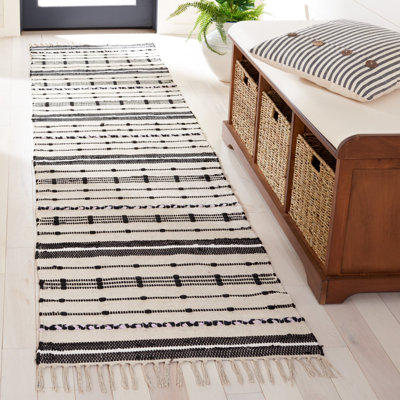 Attina Striped Kilim Flat Weave Cotton Striped Rug