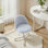 Petit fauteuil de bureau ergonomique en molleton Modern Teddy