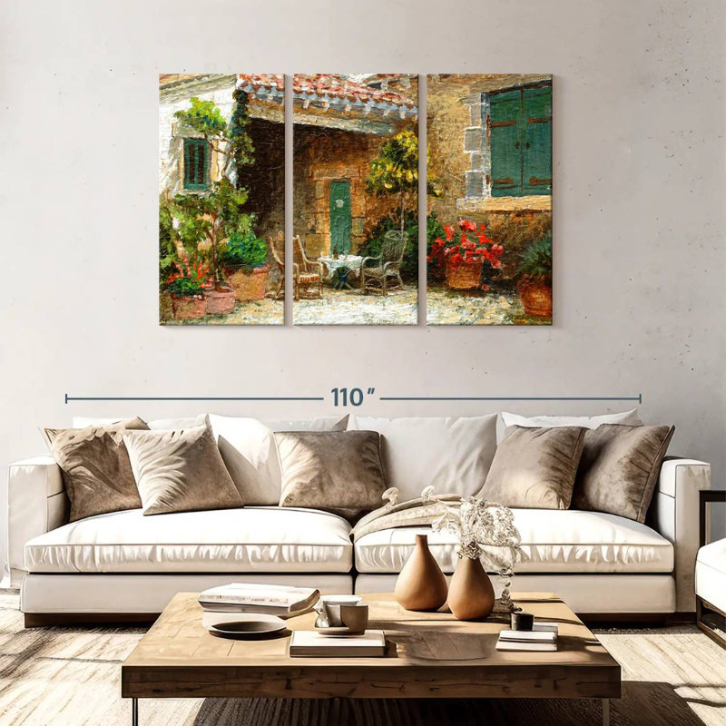 Lilie Provence Barn, 48" H x 74" W