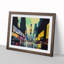 Times Square New York Watercolour Vol.5 - Single Picture Frame Print-1968483742-1968483743