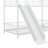 Twin Over Twin Size Metal Bunk Bed With Slide-1133128947