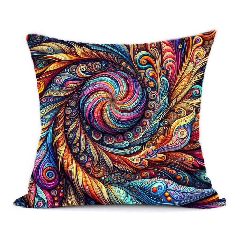 Hiltop Newport Abstract Reversible Throw Pillow