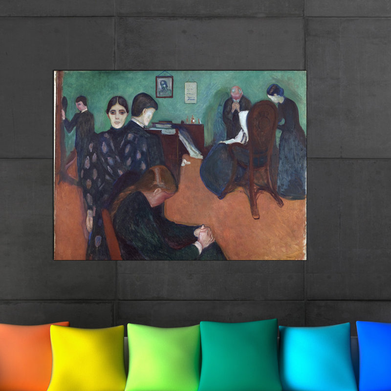 Edvard Munch - Wrapped Canvas Painting, 90cm H x 120cm W x 1.8cm D