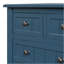 Console étroite, canapé mince avec trois tiroirs de rangement et tablette inférieure (bleu marine)