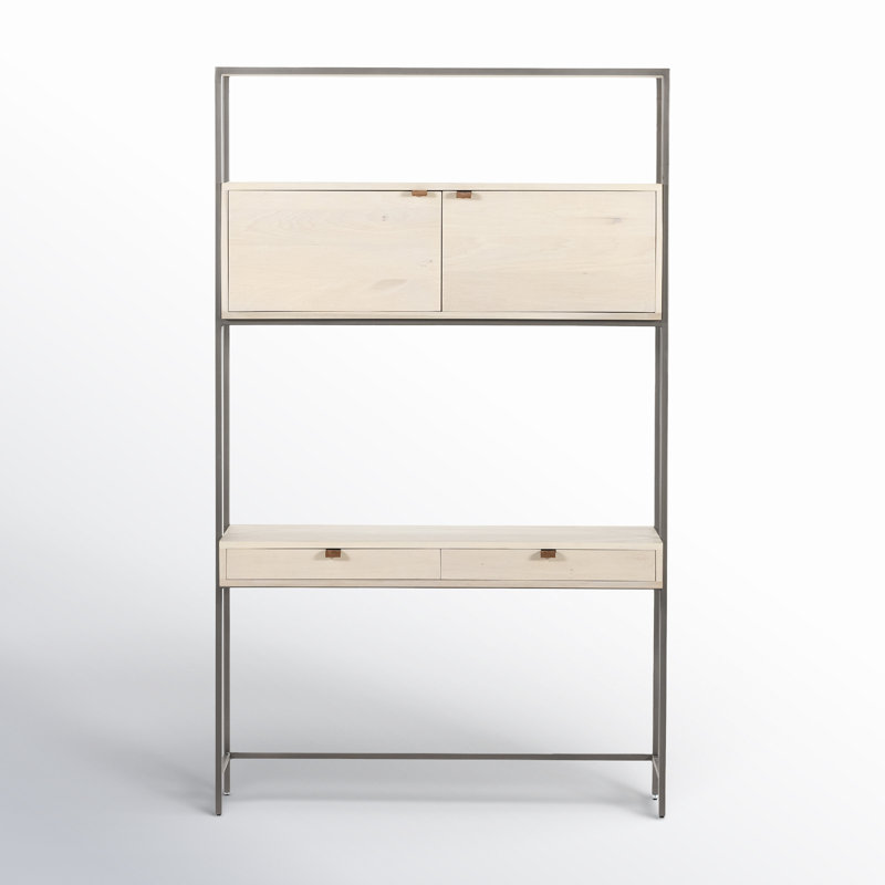 Trey Solid Wood Writing Desk, Dove Poplar