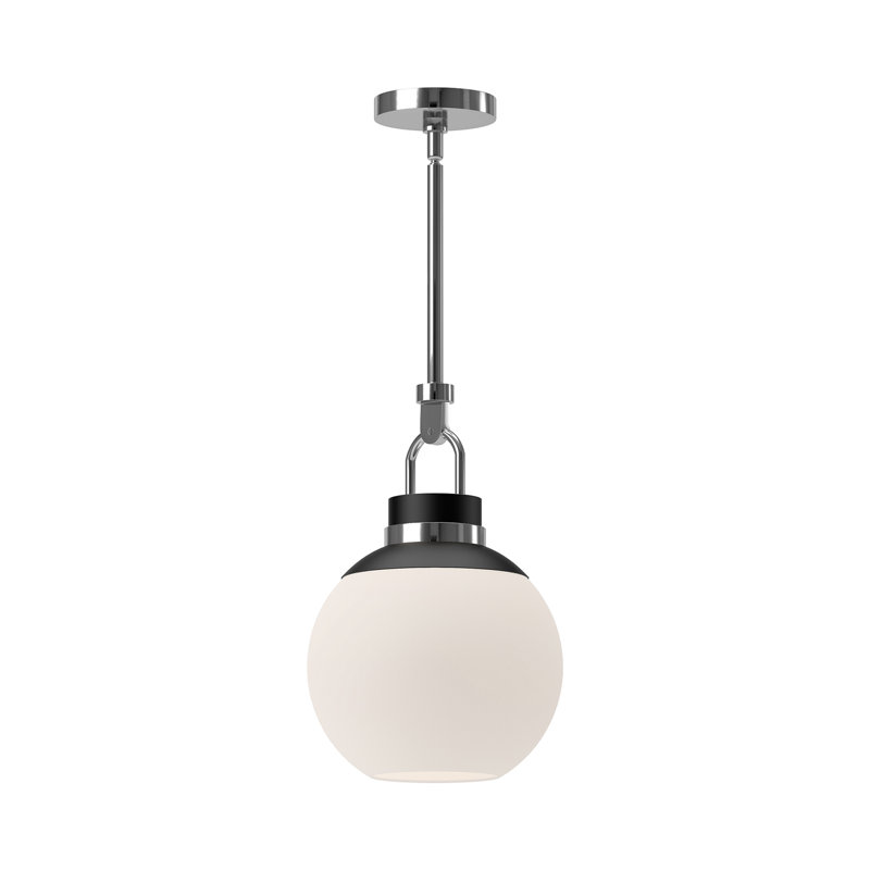 Copperfield 1 - Light Single Pendant, Chrome, Opal