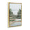 «Distant Woodland Creek View», art mural encadré flottant, par Hannah Dawson