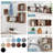 Wall Mount Cube Shelf Set Of 4,Floating Cube Shelves For Space Discovery,Dark Walnut-623830391