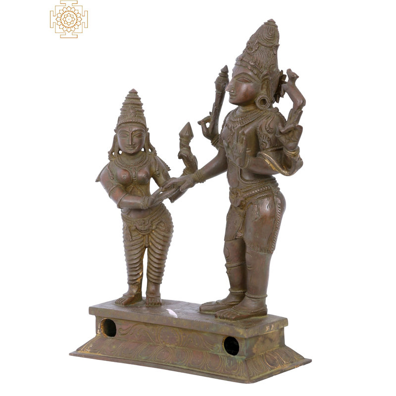 Figurine debout Shiva Parvati Madhuchista Vidhana