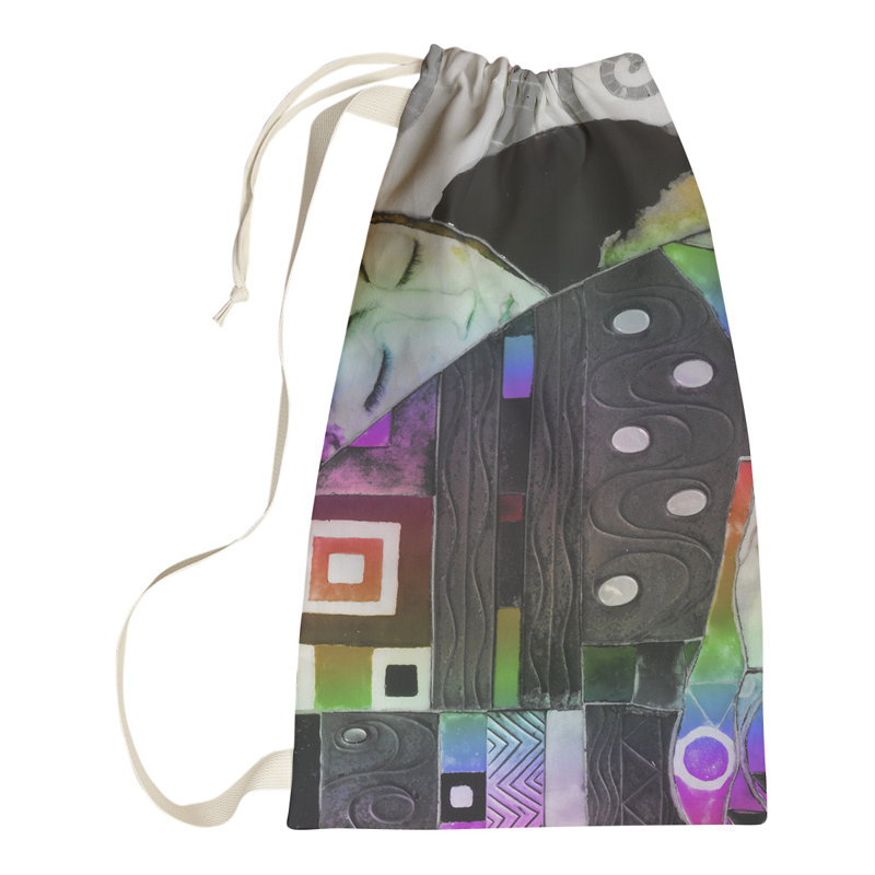 Sac à linge Embrace, Grand (H 76,5 po x l 29,5 po x P 1,5 po), Brun / Vert
