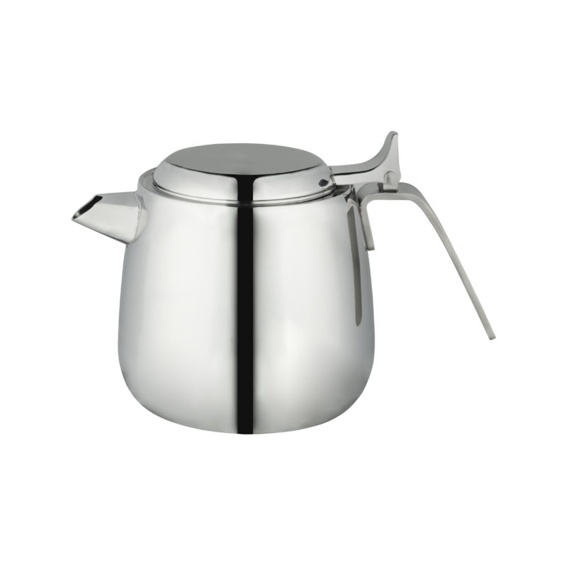 Grunwerg Café Olé 0.75 mL Stovetop Safe Stainless Steel Teapot For, Mirror