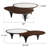 Modern Irregular Walnut Coffee Table