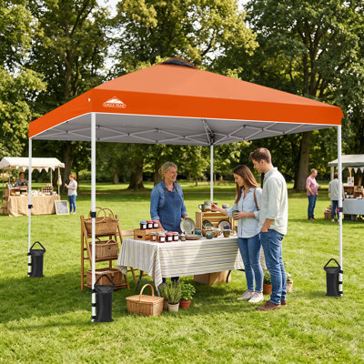 Pop Up Canopies 10 Ft. W x 10 FT. D Metal Party Tent Canopy
