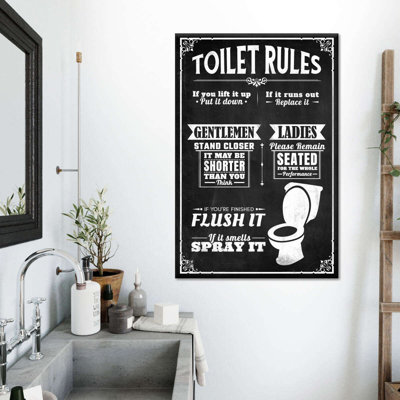 " His And Hers Bathroom Rules " by NoirFontistry