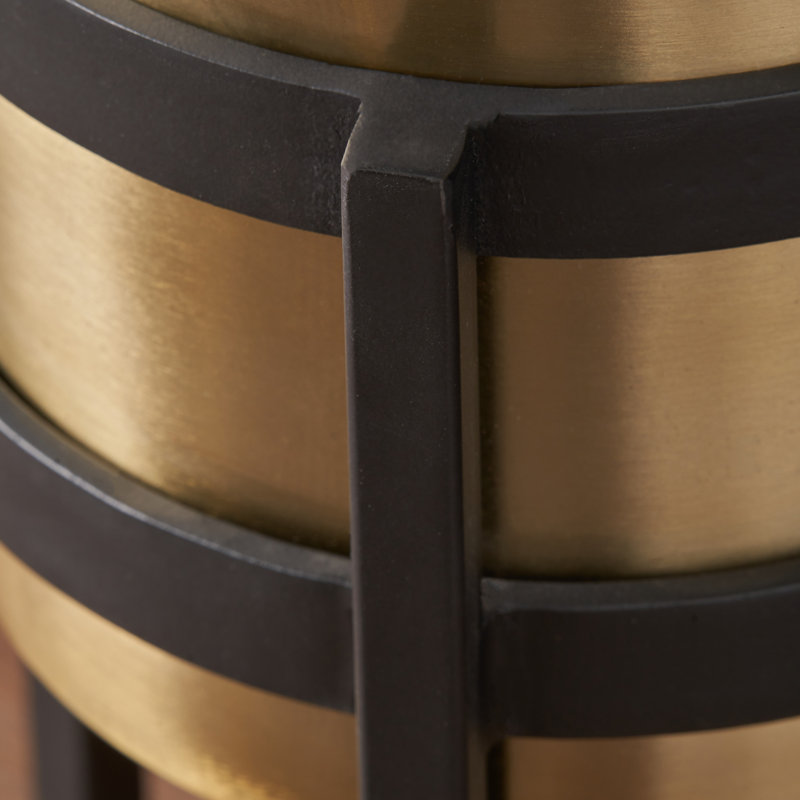 Handmade Metal Elevated Planter, 66cm H x 25cm W x 27cm D