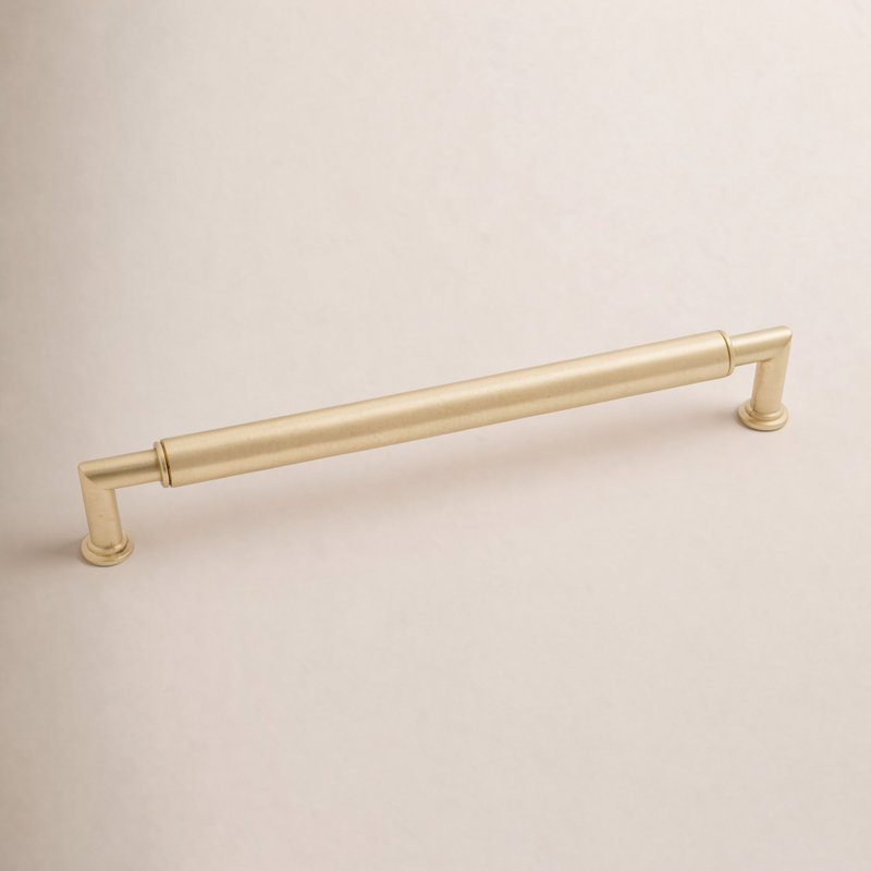 Cylinder Bar / Handle Pull, Satin Brass
