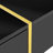 Modern Multi-Storage Rectangle Sofa Table with Golden Wood-1394367986