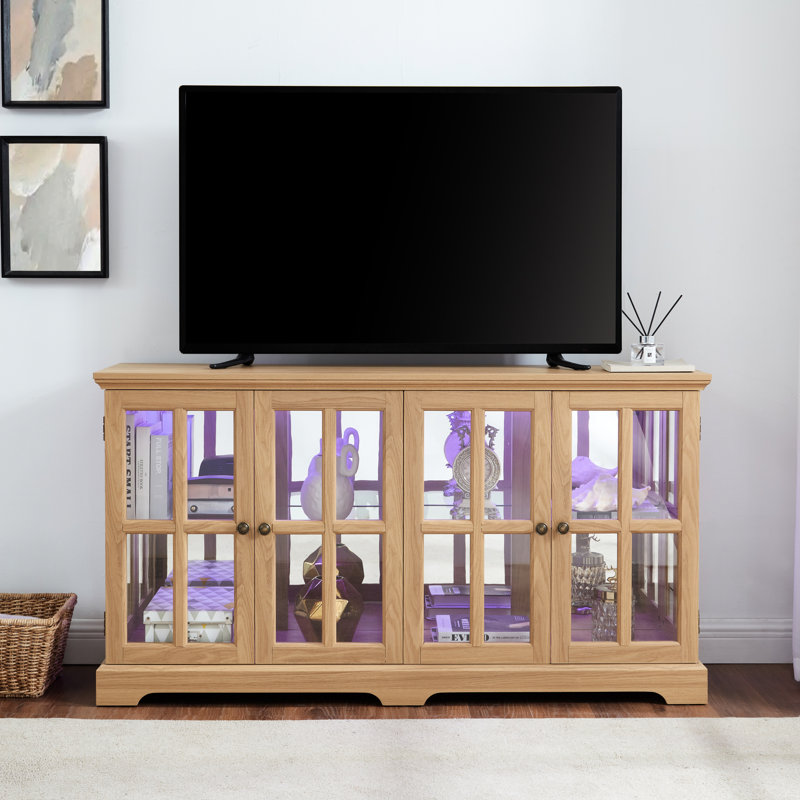 Armoire d'inspiration antique avec bande à DEL et support stable