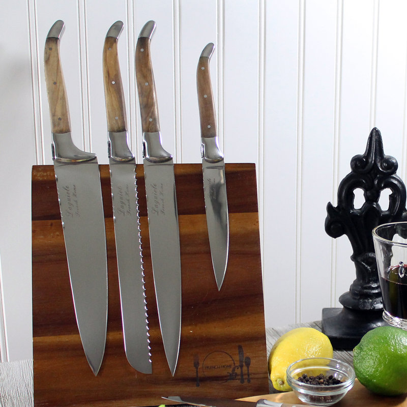 Laguiole 5 Piece Knife Set with Storage