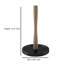 Porte-essuie-tout en bois avec base noire-5809255