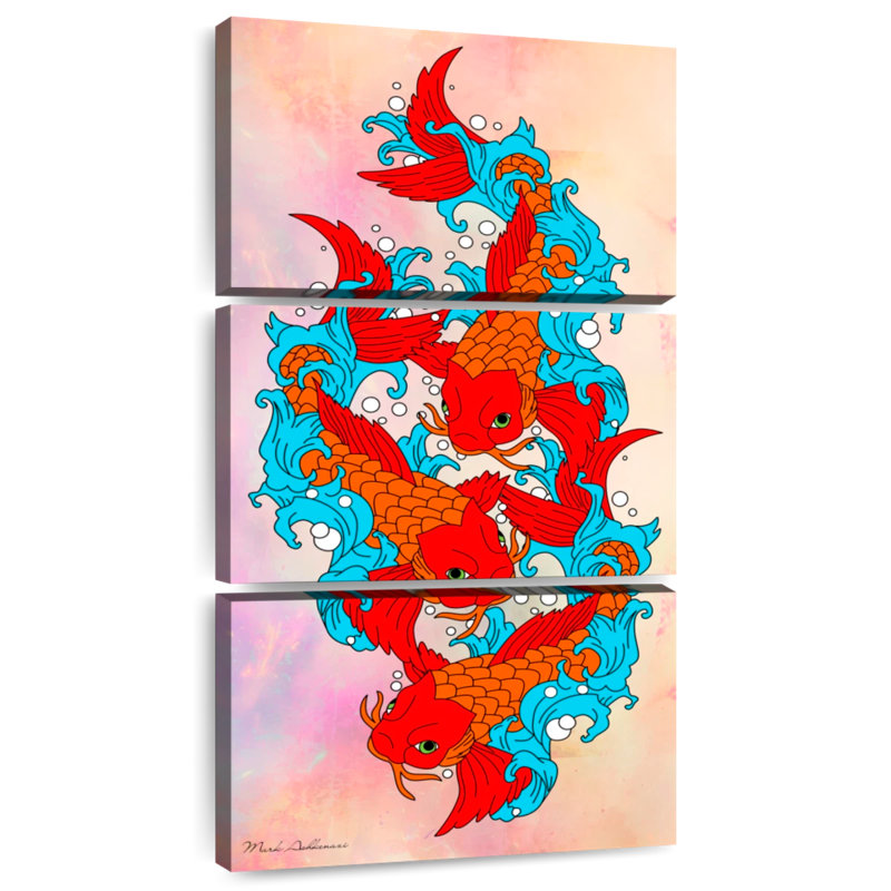 Koi Fish V, H 27 po x l 12 po