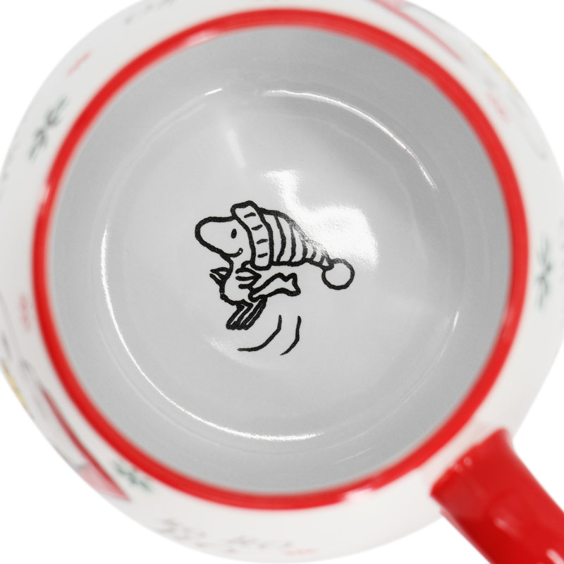 Ensemble de grandes tasses en grès 4 pièces 20 oz Peanuts Snoopy and Woodstock