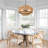 Caytlen 4-Light Dimmable Hand-Woven Drum Chandelier