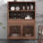 Nut-brown Solid  Wood Display Cases