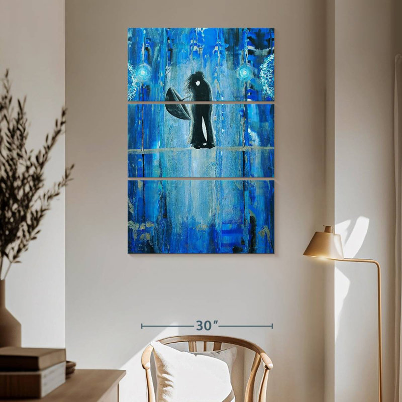 Kelan Sapphire Rain Romance, H 65 po x l 42 po