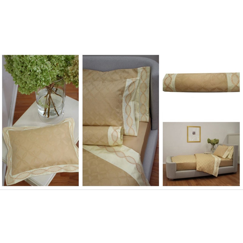 COCO BOUDOIR PILLOW PEACH/NATURAL