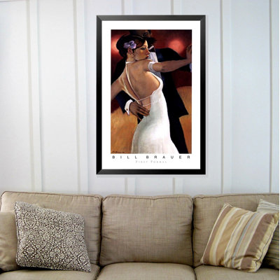" First Formal - Couple Dancing " by Bill Brauer Painting Print