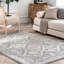 Joslyn Traditional Tiled Performance Grey/Blue Rug-412774251