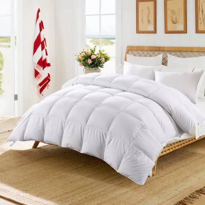 Édredon en duvet blanc toutes saisons Alwyn Home